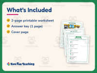 ABCs for Foods Reading Comprehension Worksheet – 1st Grade Practice preview 5