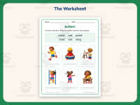 Action Words Worksheet – 1st Grade Vocabulary Practice + Answer Key preview 2