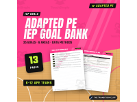 Adapted PE IEP Goal Bank: 35 Motor + Participation Goals for SPED preview