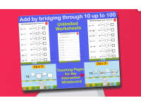Add by bridging through 10 up to 100 - (almost) unlimited worksheets preview