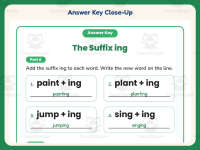 Add ING Suffix Worksheet – 1st Grade Suffixes Practice + Answer Key preview 7