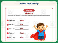 Add Silent E Worksheet – 1st Grade Ending Sounds & Vowels Practice preview 7