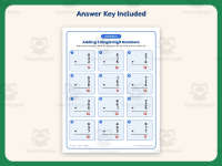 Adding 3 Single Digit Number Worksheet – 1st Grade Addition Practice preview 3