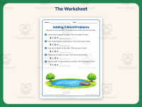 Adding 3 Word Problems Worksheet – 1st Grade Addition Practice preview 2