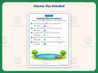 Adding 3 Word Problems Worksheet – 1st Grade Addition Practice preview 3