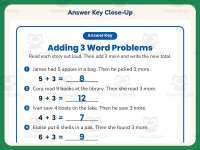 Adding 3 Word Problems Worksheet – 1st Grade Addition Practice preview 7