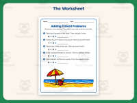 Adding 5 Word Problems Worksheet – 1st Grade Addition Practice preview 2