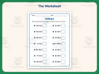 Adding Eight Equations Worksheet – 1st Grade Addition Practice preview 2