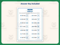 Adding Eight Equations Worksheet – 1st Grade Addition Practice preview 3