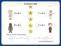 Adding Five Matching Worksheet – K-2nd Grade Addition Practice preview 3