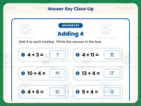 Adding Four Equations Worksheet – 1st Grade Addition Practice preview 7