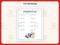 Adding Mixed Numbers Worksheet – 5th Grade Addition & Fractions preview 2