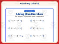 Adding Mixed Numbers Worksheet – 5th Grade Addition & Fractions preview 7