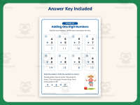 Adding One Digit Numbers Worksheet – 1st Grade Addition Practice preview 3