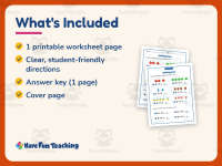 Adding One Using Pictures Worksheet – Kindergarten Addition Practice preview 5