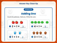 Adding One Using Pictures Worksheet – Kindergarten Addition Practice preview 7