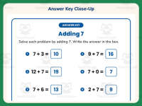 Adding Seven Equations Worksheet – 1st Grade Addition Practice preview 7