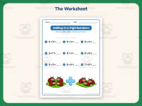 Adding Single Digit Numbers Worksheet – 1st Grade Addition Practice preview 2