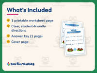 Adding Single Digit Numbers Worksheet – 1st Grade Addition Practice preview 5