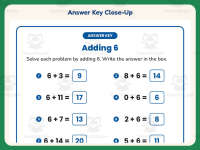 Adding Six Equations Worksheet – 1st Grade Addition Practice preview 7