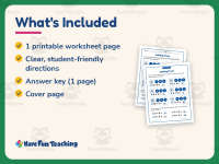Adding Three Counting On Worksheet – 1st Grade Addition Practice preview 5