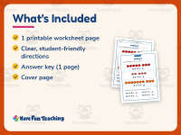 Adding Three Using Pictures Worksheet – Kindergarten Addition Practice preview 5