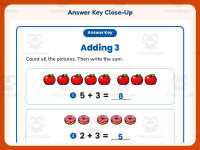 Adding Three Using Pictures Worksheet – Kindergarten Addition Practice preview 7