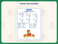 Adding to 20 Worksheet – 1st Grade Addition Practice + Answer Key preview 3