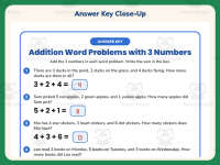 Adding Word Problems with 3 Numbers Worksheet – 1st Grade Addition preview 7