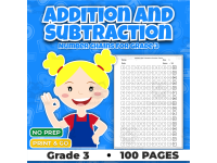 Addition and Subtraction Number Chains | Grade 3 Math Worksheets preview