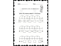 Addition & Subtraction Using Number Lines Worksheets | Math Practice preview 2