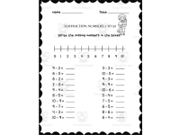 Addition & Subtraction Using Number Lines Worksheets | Math Practice preview 4