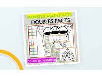 Addition Doubles Facts | Color by Number | Monsters preview