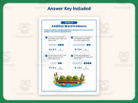 Addition Single Digit Word Problems Worksheet – 1st Grade Math preview 3