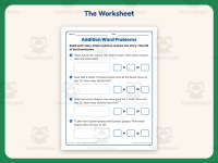 Addition Word Problems Worksheet – 1st Grade Math Practice preview 2