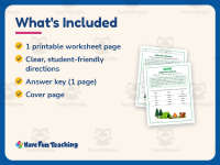 Adjective Camping Story Worksheet – 2nd Grade Adjectives Practice preview 5