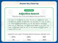 Adjective Camping Story Worksheet – 2nd Grade Adjectives Practice preview 7