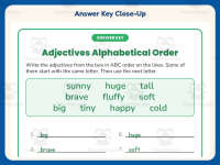Adjectives Alphabetical Order Worksheet – 2nd Grade Grammar Practice preview 7