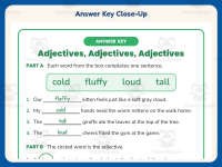 Adjectives Fill in the Blank Worksheet – 2nd Grade Grammar Practice preview 7