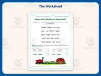 Adjectives Search Worksheet – 2nd Grade Grammar Practice + Answer Key preview 2