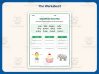 Adjectives Sort Worksheet – 2nd Grade Grammar Practice + Answer Key preview 2