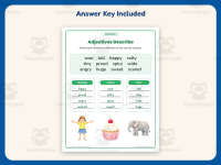 Adjectives Sort Worksheet – 2nd Grade Grammar Practice + Answer Key preview 3