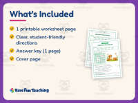 Adjectives Word Search Worksheet – 3rd Grade Grammar Practice preview 5