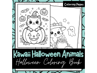 Adorable Halloween animal coloring pages - {Coloring Pages} preview