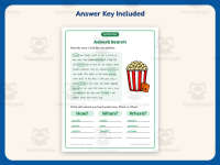 Adverb Movie Worksheet – 2nd Grade Adverbs Practice + Answer Key preview 3