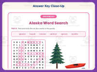 Alaska Word Search Worksheet – 3rd Grade States Practice + Answer Key preview 7