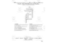 Algebra 1 Data Analysis and Statistics Crosswords with Word Bank preview 2