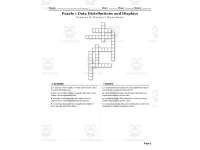 Algebra 1 Data Analysis and Statistics Crosswords with Word Bank preview 3