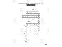 Algebra 1 Data Analysis and Statistics Crosswords with Word Bank preview 4
