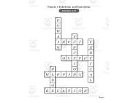Algebra 1 Functions and Arithmetic Sequences Crosswords with Word Bank preview 4